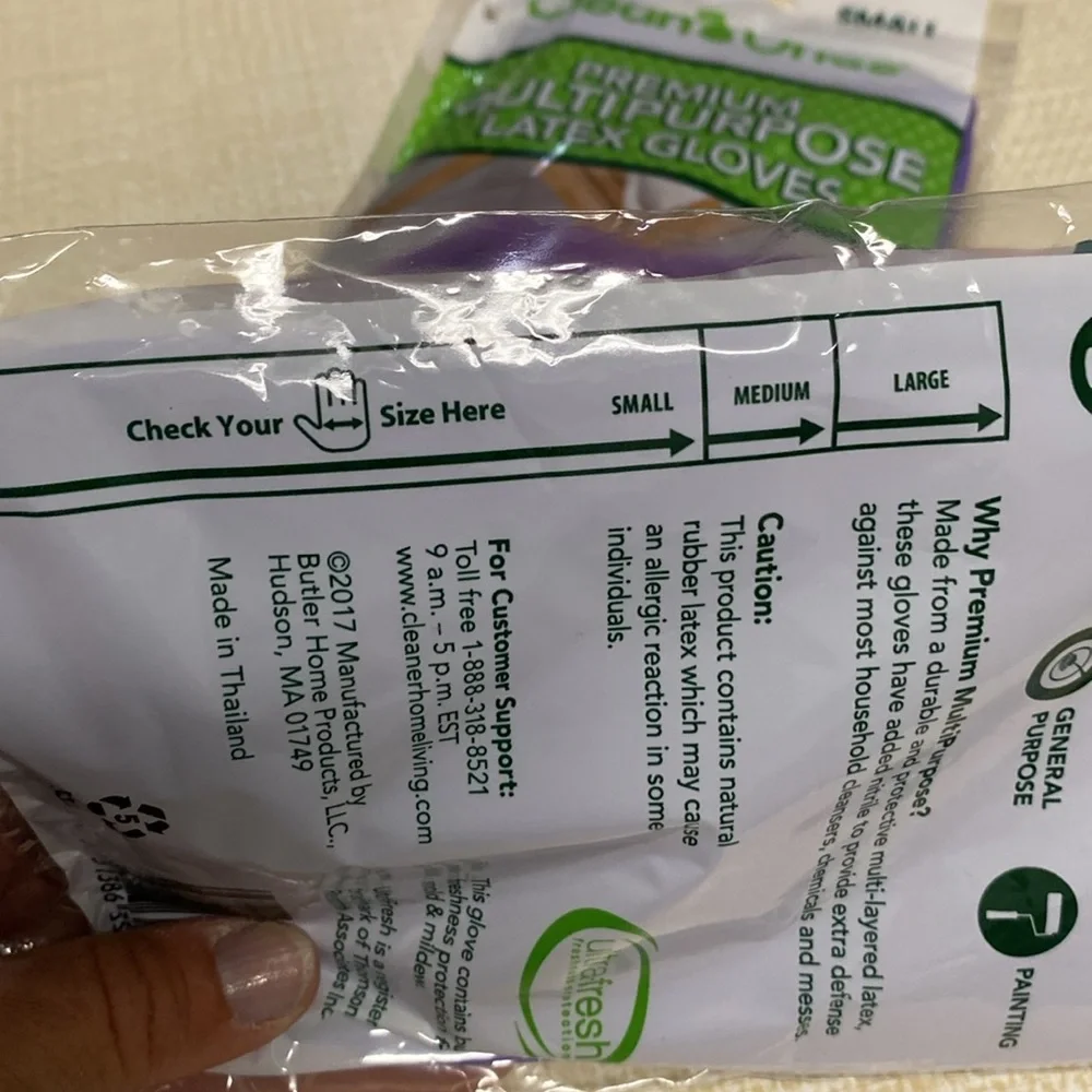 Set of 2 premium latex gloves - Picture 5 of 5